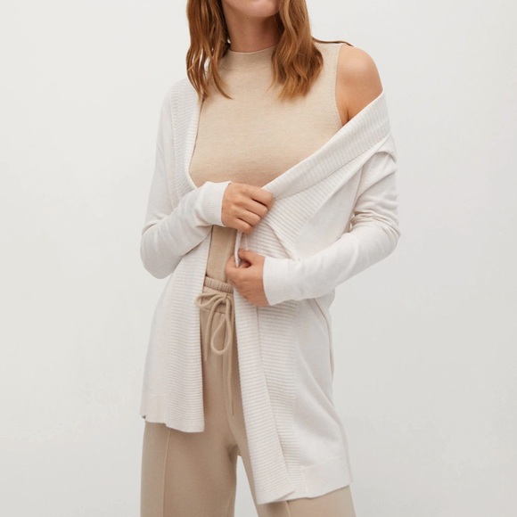 Mango Fine-knit Open Front Cardigan - Picture 2 of 10